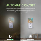 Starfish Seashell on Beach Night Light, Summmer Beach Night Light Plug into Wall with Dusk to Dawn Sensor, LED Lamp Energy Saving Lights for Men Women Boys Girls,Lamp for Bedroom Bathroom Hallway