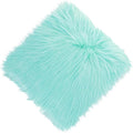 12inch Square Small Faux Fur Sheepskin Cushion Soft Plush Area Rug,Photo Background for Small Product Desktop Photography,Display and Decor,Jewelry,Nail Art,Locker Accessories (Blue)