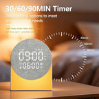 Sunrise Alarm Clock White Noise Sound Machine Night Light, Sound Machine with Speakers Bluetooth Wireless Timer Digital Alarm Clock Rechargeable LED Night Lights for Bedroom Decor Birthday Gift