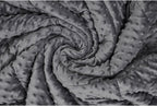 TONGDADA Minky Weighted Blanket | 40''x60'',5lbs | Cozy and Soft Minky Weighted Throw Blanket | Luxury Velvet with Premium Glass Beads | Dark Grey Minky