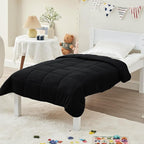 yescool Weighted Blanket (10 lbs, 41" x 60", Black) Cooling Heavy Blanket for Sleeping Perfect for 90-110 lbs, Breathable Blanket with Premium Glass Bead, Machine Washable