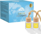 HoogaLife Car Air Freshener Diffuser 2 Pack Hanging Pistachio Salty Caramel Car Air Freshener for Women 45+ days Long Lasting Fragrance Made in USA (P62)