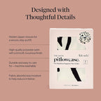 Kitsch Satin Pillowcase with Zipper for Hair & Skin - Softer Than Silk Pillow Cases, Smooth Cooling Satin Pillow Case, Wrinkle-Free, Machine Washable - Pillow Cases Standard Size (19x26) - Heart