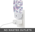 Butterflies Night Light,Colorful Purple Butterflies Night Lights Plug into Wall for Boys Girls, Led Lamp Indoor Home Decor 0.5W Nightlight Sleep Friendly