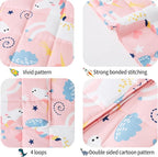 HOSUKKO Weighted Blanket - 3 lbs Pink Unicorn Heavy Blanket - Small Size Breathable Blanket(20 * 30 inches, 3 lbs)