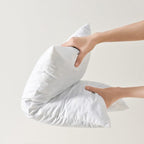 basic home 20x20 Pillow Inserts-Shredded Memory Foam Fill-High Density Throw Pillow Inserts with Long Support-Home Couch Hotel Collection-Cotton Fabric-2 Pack