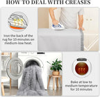 Faux Fur Rug Sofa Chairs Cover, Grey Small Rug for Bedroom, 2X3 Shaggy Furry Rugs for Kids Room, Shag Fluffy Rugs for Nursery Room, Soft Fuzzy Plush Carpet, Cute Floor Dorm Decor