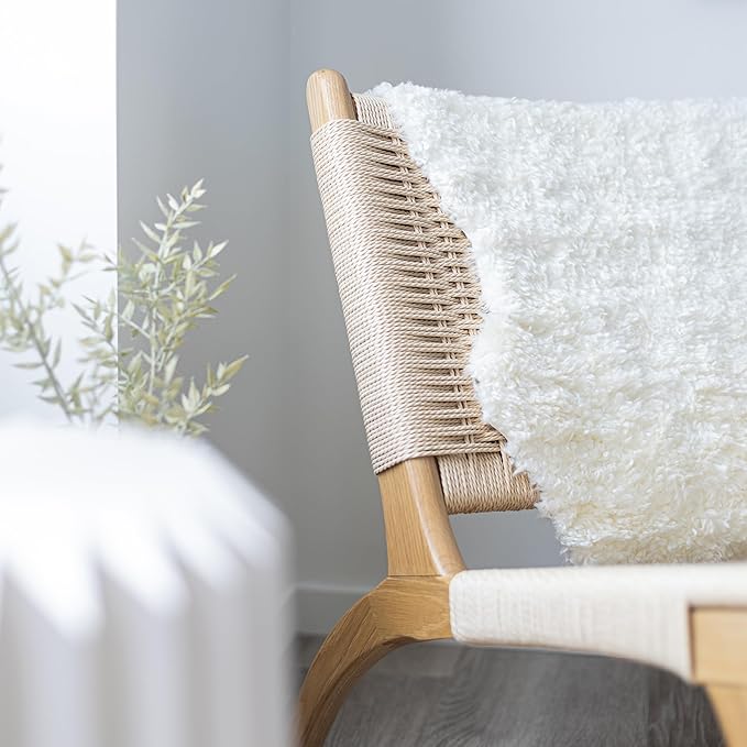 Nordic Sheep Real Sheepskin Rug Short Hair 2x3 ft | Bedside Rugs for bedrooms, Sofa, Chair or Dining Table | Each Sheepskin is Unique and Created by Nature | Small Fluffy Rug in White