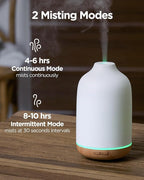 InnoGear 150ml Ceramic Essential Oil Diffuser, Handcrafted Stone Aromatherapy Scent Diffuser Ultrasonic Aroma Diffusers Humidifier Vaporizer with 2 Mist Modes Waterless Auto Off for Home Room Office