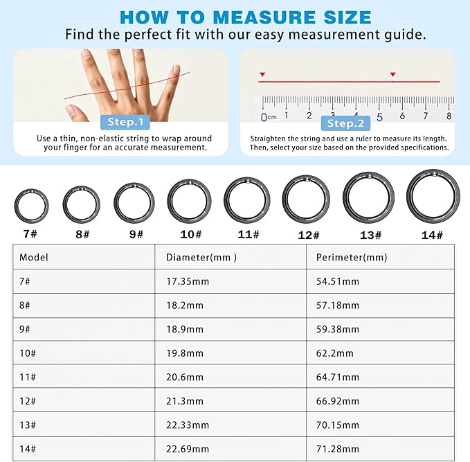 Smart Ring Health Tracker for Men Women - Sleep Tracker with Heart Rate, SpO2, Smart Health Ring for Women Men with Step Counting, IP68 Waterproof (Black 8)
