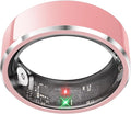 Smart Ring for Women, Fitness & Activity Tracker with Blood Pressure/Heart Rate Monitor, Sleep Tracker, Step Counter, IP68 Waterproof Ring for iOS & Android,Fast Charge, No Subscription (Pink,Size10）