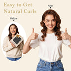 Satin Heatless Hair Curler Curls Overnight Hair Curlers to Sleep in, Hair Curlers No Heat Curls Overnight, Heatless Curling Set for Women Long Hair - 8 Pcs (Dark Gray)