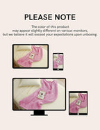YnM Chunky Throw Blanket, Medium-Weight, Hand Knitted, Skin Friendly, Ventilated and Breathable, Machine Washable, Home Décor Piece for Couch, Sofa and Bed (Fancy Pink, 40x50 Inch)