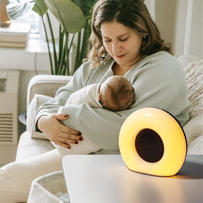 DailyBody Sound Machine White Noise Machine with 30 Soothing Sounds 12 Colors Night Light 36 Levels Volume 5 Timers & Memory Function Effectively Blocks Noise Ideal Sleep Machine for Baby Kids Adults