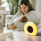 DailyBody Sound Machine White Noise Machine with 30 Soothing Sounds 12 Colors Night Light 36 Levels Volume 5 Timers & Memory Function Effectively Blocks Noise Ideal Sleep Machine for Baby Kids Adults