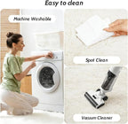 5x7 Area Rug Fluffy Shaggy Ultra Soft Faux Fur Non-Slip Machine Washable Carpet for Bedroom, Living Room, Nursery & Dorm Cozy Home Decor