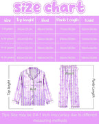 Girls Pajamas Silk PJS Set Satin Sleepwear Long Sleeve Jammies for Kids Button-Down Nightwear Loungewear 3-16 Years