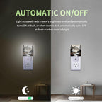 Nordic Mountain River Night Light, Mountain Park Night Light Plug into Wall with Dusk to Dawn Sensor, LED Lamp Energy Saving Lights for Men Women Boys Girls,Lamp for Bedroom Bathroom Hallway