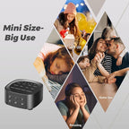 Sleepbox Sleep White Noise Sound Machines with 25 Soothing Sounds 36 Volume Levels 5 Timers Visible Sound Catalog Portable Size Memory Function for Home Office and Travel