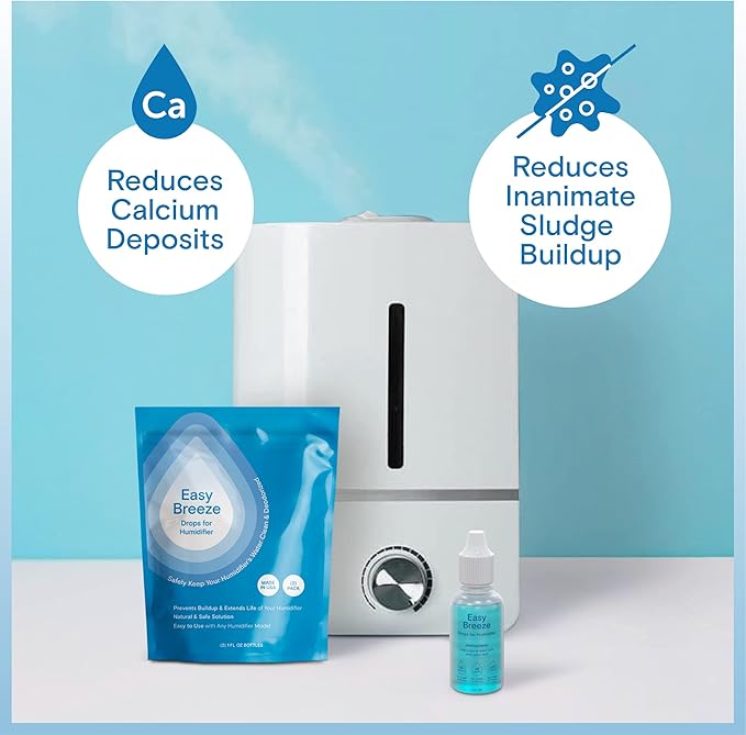 Berkland Humidifier Cleaner Drops for All Makes & Models - Made in USA Humidifier Treatment for Peak Performance - Water Humidifier Drops for Cleaning - Humidifier Solution Humidifier Water Treatment