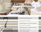 ALANSMA Reversible Weighted Blanket for All Season, Luxury Velvet, Warm and Cool, Adult 15Lb Grey Weighted Blanket, Enjoy Sleeping Anywhere(Grey,60"x80" 15lbs)