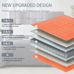 Weighted Blanket for Adults (15lbs, 60"x80" Queen Size) - Cooling and Breathable Heavy Blanket for 120-160lbs with Premium Glass Bead - Soft Thick Blanket for All-Season Sleeping Comfort - Orange