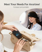 Perytong Sleep Headphones Bluetooth 5.4 Headband, Wireless Sleep Headphones with Ultra-Thin HD Stereo Speakers for Side Sleepers, Soft & Sweat Resistant Sport Headband for Yoga Travel Workout