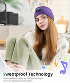 Perytong Sleep Headphones Sleeping Bluetooth Headband, Soft Headphone Band with Ultra-Thin Speakers Perfect for Side Sleepers, Running, Workout, Jogging, Yoga, Insomnia Cool Gadgets