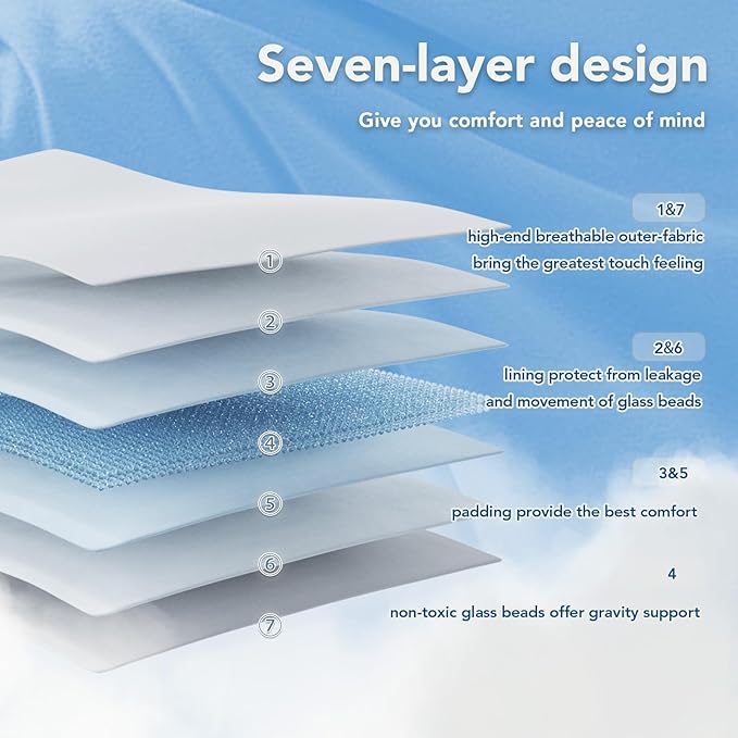 Topcee Weighted Blanket (20lbs 80"x87" King Size) Soft Cooling Heavy Blanket Sleeping, Apply to 190-210 lbs Body, Thick Breathable Blanket with Glass Bead, Easy Care