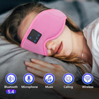 Aurya Sleep Mask with Bluetooth Headphones, 3D Eye Mask for Sleeping, 5.4 Wireless Sleeping Headphones with Ultra-Thin HD Stereo Speaker for Side Sleeper, Office Nap, Air Travel, Meditation