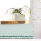 SAFAVIEH Washable Rug Faux Rabbit Fur Shag Collection - 2' x 3', Sage, Slip Resistant & Easy Cleaning, Ideal for Accent Space, Foyer, Bedside, Bathroom, Nursery, Boys & Girls Room (FRF100W)