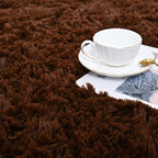 ISEAU Fluffy Rug Carpets Soft Shaggy Area Rugs Indoor Floor Mats for Kids Room Fuzzy Carpet Comfy Cute Nursery Mat Bedside Carpet for Boys Girls Bedroom Living Room Home Decor, 3ft x 5ft,Brown