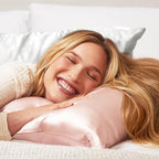 Kitsch Satin Pillowcase with Zipper for Hair & Skin - Softer Than Silk Pillow Cases, Smooth Cooling Satin Pillow Case, Wrinkle-Free, Machine Washable, King Size Satin Pillow Case 19x36 - Blush, 2pcs