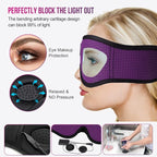 MUSICOZY 3D Bluetooth 5.4 Sleep Headphones, Breathable Wireless Music Eye Mask, Sleeping Headphones with Headband for Side Sleepers, Women, Men, Air Travel, Unique Tech Gifts