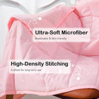 Kivik Weighted Blanket 5 lbs, Small Weighted Blanket 5 Pounds, Mini Heavy Blanket Throw, Breathable Cooling & Warm Blankets, Machine Washable, 36x48 Inches Pink