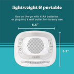 Homedics SoundSleep Rejuvenate White Noise Sleep Machine, Small Travel Sound Machine with 6 Relaxing Nature Sounds, Portable Sound Therapy for Home, Office, Nursery, Auto-Off Timer, By Homedics