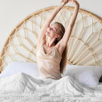 yescool Weighted Blanket for Adults (25 lbs, 60" x 80", White) Cooling Heavy Blanket for Sleeping Perfect for 240-260 lbs, Queen Size Breathable Blanket with Premium Glass Bead, Machine Washable