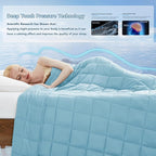 Topcee Weighted Blanket for Adults (15 lbs, 48" x 72") Twin Size Soft Cooling Heavy Blanket Sleeping, Apply to 130-160 lbs Body, Thick Breathable Blanket with Glass Bead, Easy Care