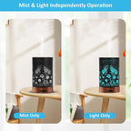 Essential Oil Diffuser - 150ML Metal Aromatherapy Diffuser for Essential Oils with 7 Colors Lights Gifts for Mom Auto Shut-Off & Ultrasonic Cool Mist Diffuser, Ambience for Home