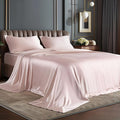 BEDELITE Satin Sheets Twin XL Size Bed Set, Luxury Soft Pink Silky Sheets for Hair and Skin, Similar to Silk Bed Sheets Set 3 Pieces with 1 Deep Pocket Fitted Sheet, 1 Flat Sheet, and 1 Pillowcase
