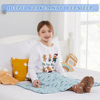 HOSUKKO Weighted Blanket - 2 lbs Blue Shark Heavy Blanket - Small Size Breathable Blanket(19 * 21 inches, 2 lbs)