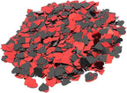 60g Party Confetti, Lightweight PVC Table Scatters with Mixed Colors and Shapes, for Wedding Birthday Night Party Decorations (Heart peach and plum mixed style)