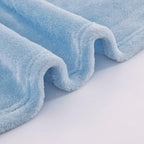 JIAHANNHA Light Blue Throw Blanket Fleece Blanket Throw Size(50 by 70 Inches),Super Soft Cozy Plush Blanket for Couch Sofa Bed,Lightweight Warm Bed Blankets for Adults,All Season