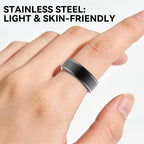 Smart Ring for Women Men,Fitness Ring with 24/7 Activity Tracking,Stress,Sleep Monitoring,No APP Subscription Fees,Compatible with iOS & Android, HarmonyOS Black, 10#