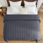 yescool King Size Weighted Blanket for Adults (20 lbs, 80” x 87”, Grey) Cooling Heavy Blanket for Sleeping Perfect for 190-210 lbs, Breathable Blanket for Adults & Couple All Season, Machine Washable