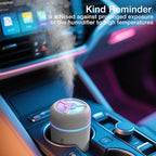 Portable Mini Humidifier, 300ml USB Cool Mist Small Humidifier with Colorful Lights. Perfect for Bedroom, Office, Plants, travel & Car (White)