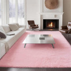 Shag 8x10 Pink Area Rug – 8x10 Rugs for Bedroom Girls, Ultra Soft Fluffy Plush Large Carpet, Shaggy Furry Rugs for Living Room, Dorm, Kids and Girls Room, Nursery, Home Office Décor