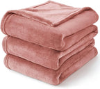 BEDELITE Fleece Blanket Dusty Pink Throw Blankets for Couch & Bed, Luxury Plush Cozy Fuzzy Blanket 50x60 inches, Super Soft Warm Lightweight Throw Blanket for Travel Camping