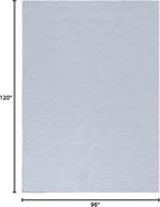 SAFAVIEH Washable Rug Faux Rabbit Fur Shag Collection - 8' x 10', Light Grey, Slip Resistant & Easy Cleaning, Ideal for Living Room, Bedroom, Dining Space (FRF976F)