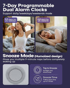 Dekala Smart Sunrise Alarm Clock with App Control& Bluetooth Speaker, Wake up Light Sunlight Sunset Lamp, White Noise Sound Machine, Night Light for Bedrooms, Alarms for Heavy Sleepers Kids & Adults